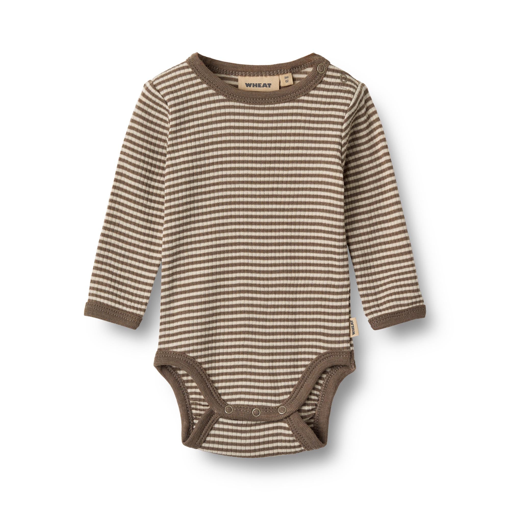 Wheat Body Merino Wolle "Lucca" Wood Stripe