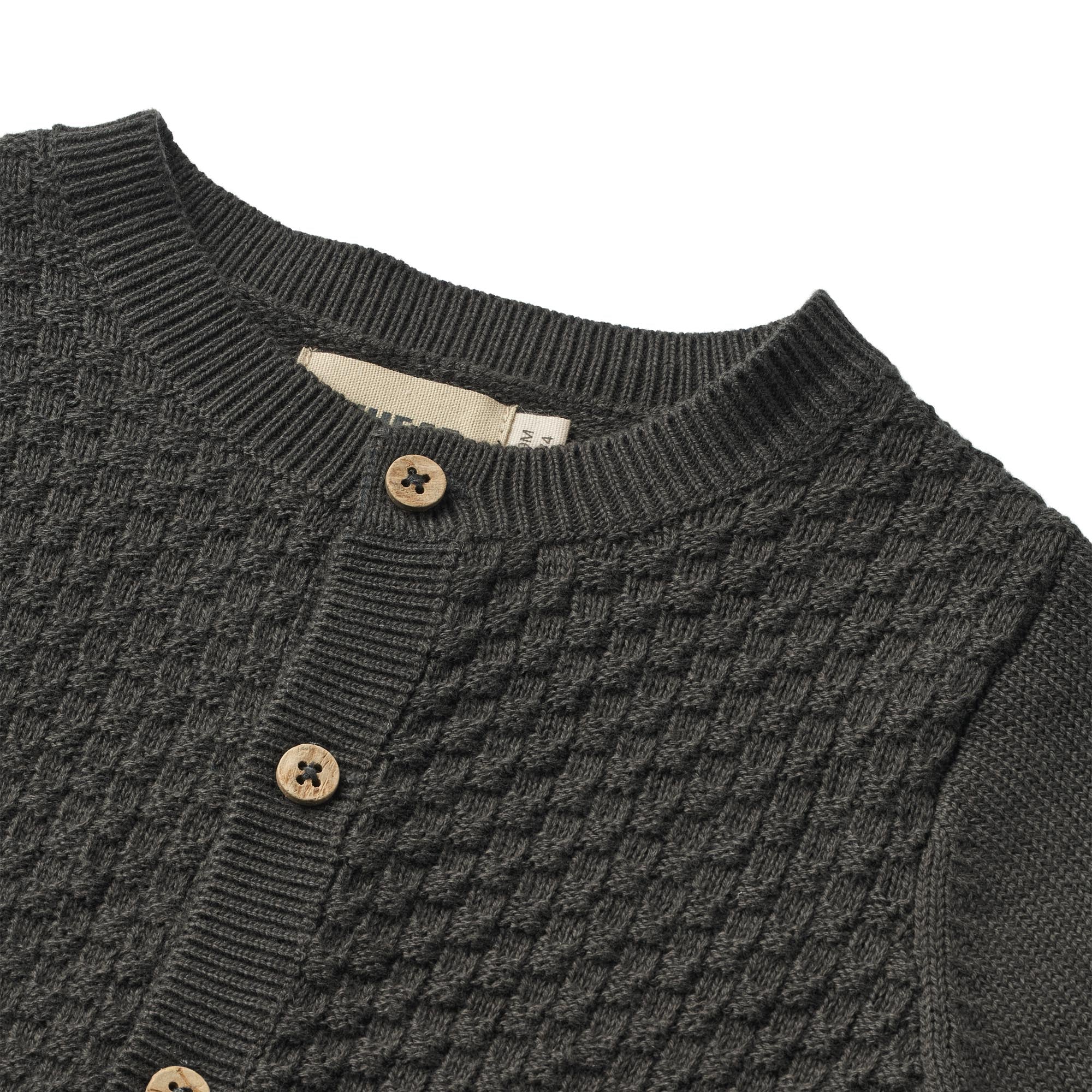 Wheat Strick-Cardigan "Siggi" Raven - Image 3