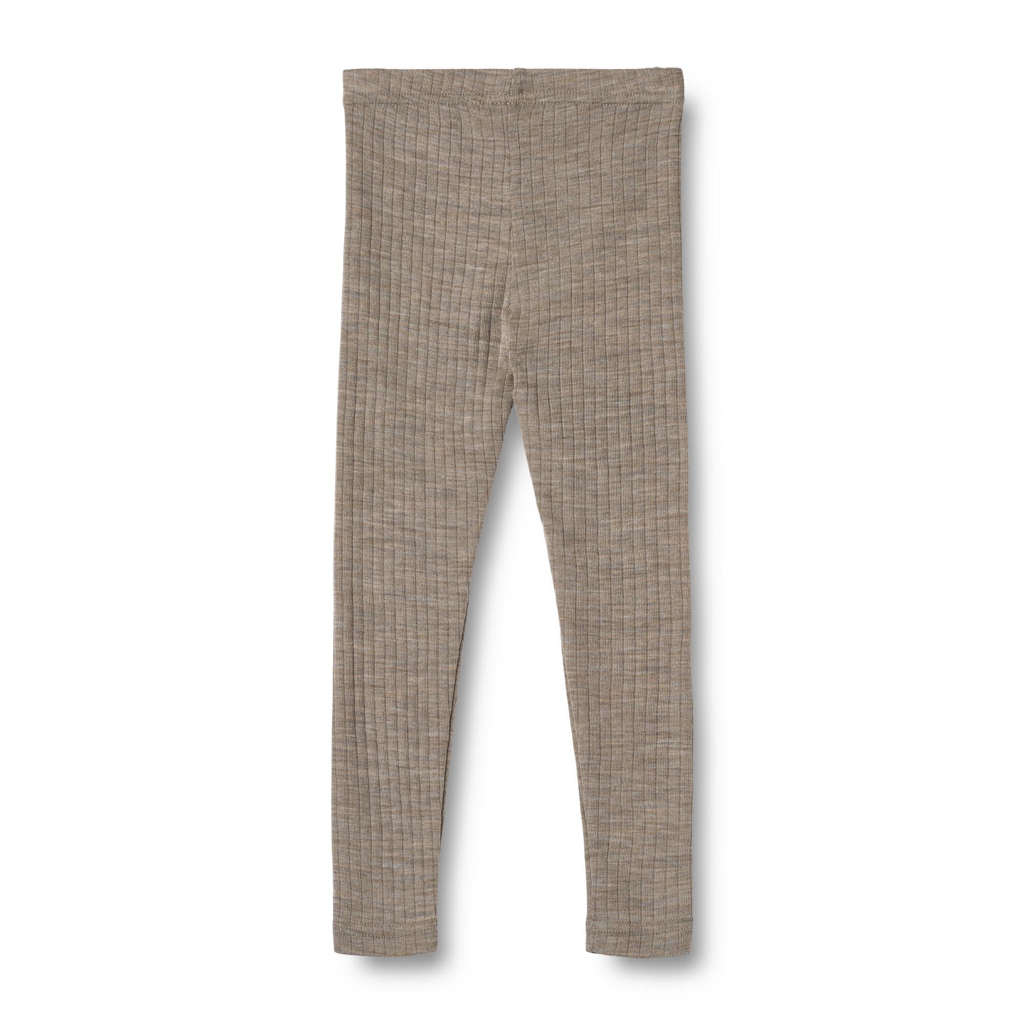 Wheat Wool Junior Leggings "Agi" | Khaki Melange - Image 2